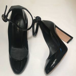Dolce & Gabbana Black Patent Mary Jane Heels